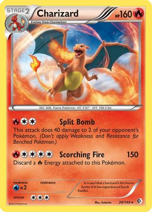 Charizard  - Reverse Holofoil Boundaries Crossed - Holo Rare