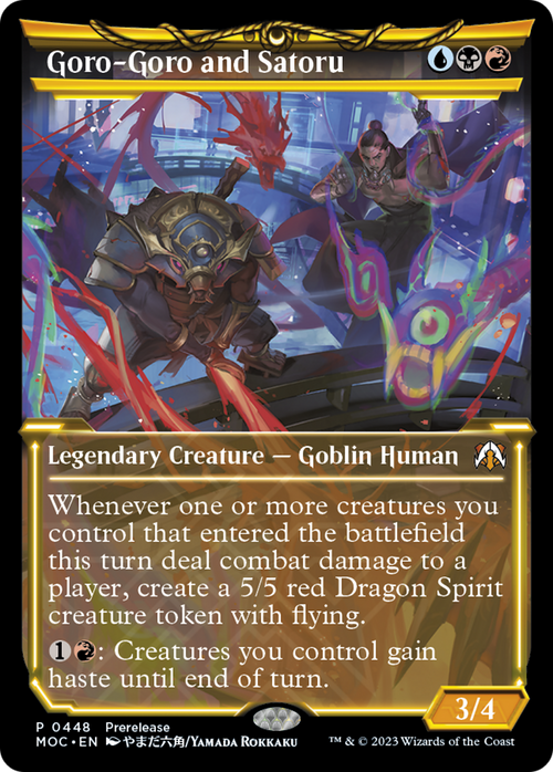Goro-Goro and Satoru (Showcase) (PRE-448) - March of the Machine Commander: (Showcase)