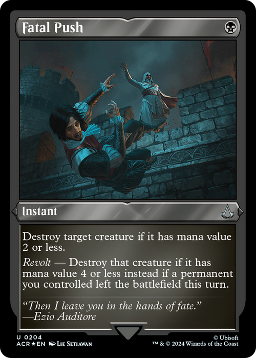 Fatal Push (Foil Etched) (ACR-204) - Assassin's Creed Foil