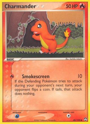 Charmander 048  - Reverse Holofoil Power Keepers - Common