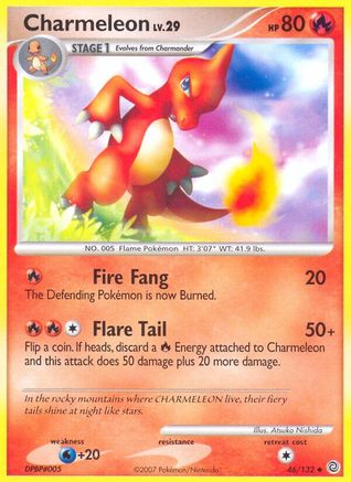 Charmeleon 046  - Reverse Holofoil Secret Wonders - Uncommon