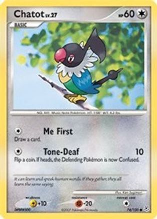 Chatot  Diamond and Pearl - Common