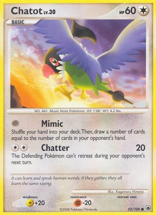 Chatot  - Reverse Holofoil Majestic Dawn - Common