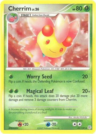 Cherrim 045  - Reverse Holofoil Diamond and Pearl - Uncommon