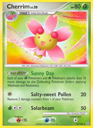 Cherrim  - Reverse Holofoil Stormfront - Rare