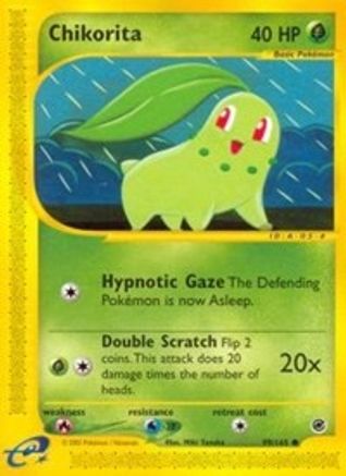 Chikorita (99) (99) 099/165  - Reverse Holofoil Expedition - Common