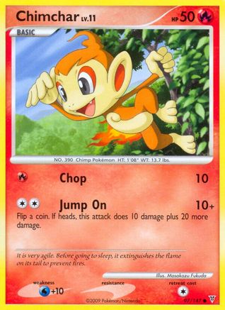 Chimchar  - Reverse Holofoil Supreme Victors - Common