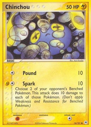 Chinchou - 56/101/101  Hidden Legends - Common