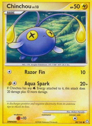 Chinchou (88)  Legends Awakened - Common