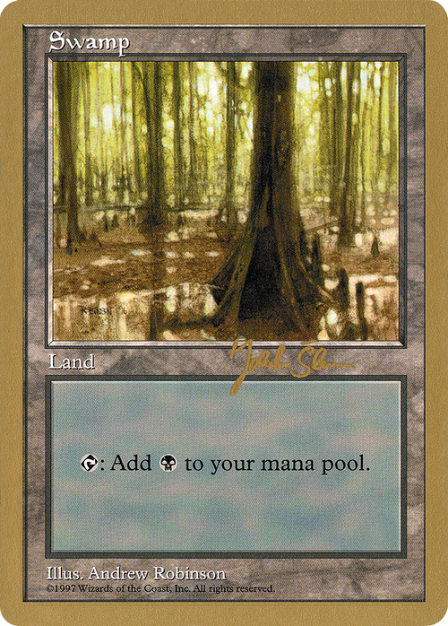 Swamp (443) - 1997 Jakub Slemr (5ED) (WCD-) - World Championship Decks 1997