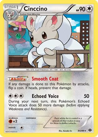 Cinccino 085  - Reverse Holofoil Next Destinies - Holo Rare