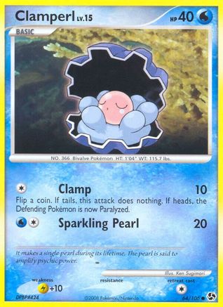 Clamperl  - Reverse Holofoil Great Encounters - Common