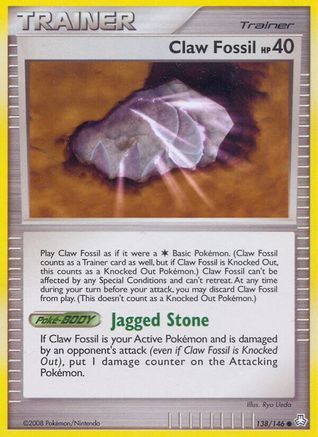 Claw Fossil  - Reverse Holofoil Legends Awakened - Common