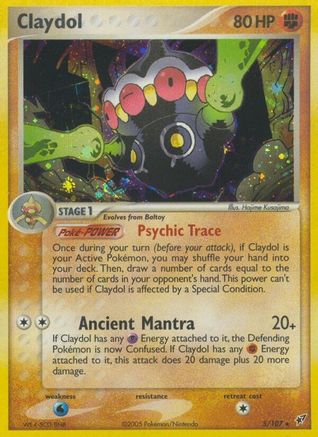 Claydol  - Holofoil Deoxys - Holo Rare