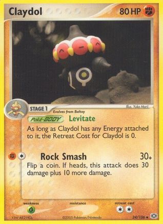 Claydol  - Reverse Holofoil Emerald - Uncommon