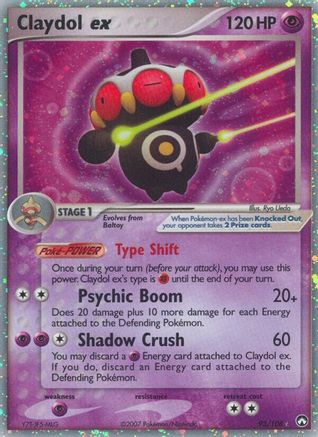 Claydol ex  - Holofoil Power Keepers - Ultra Rare