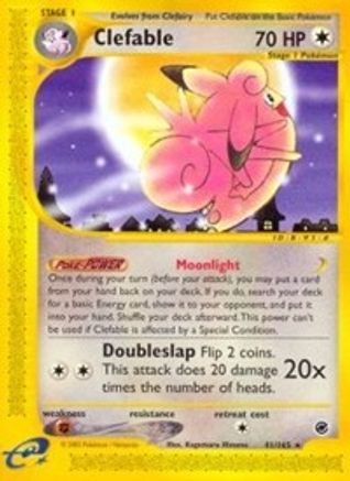 Clefable (41) (41) 041  - Reverse Holofoil Expedition - Rare