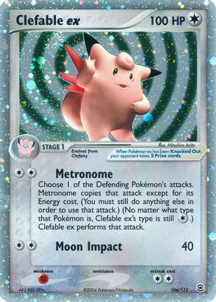 Clefable ex  - Holofoil FireRed & LeafGreen - Ultra Rare