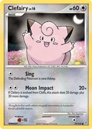 Clefairy 077  - Reverse Holofoil Diamond and Pearl - Common