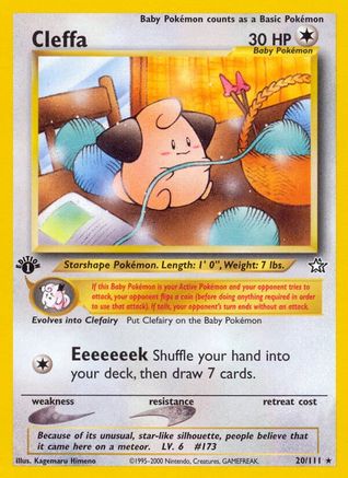 Cleffa 020  - 1st Edition Neo Genesis - Rare
