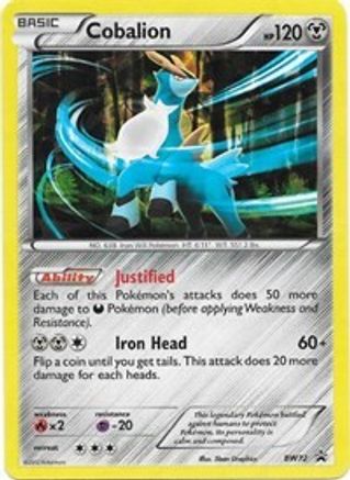 Cobalion - BW72  - Holofoil Black and White Promos - Promo