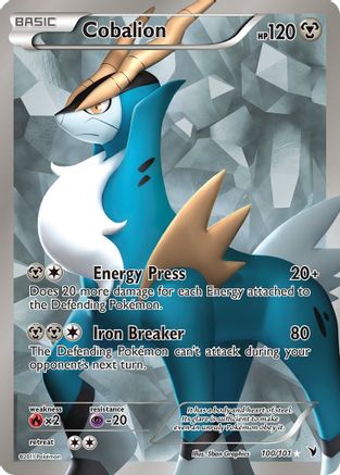 Cobalion (100 Full Art)  - Holofoil Noble Victories - Ultra Rare