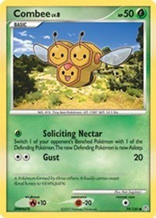 Combee 079  - Reverse Holofoil Diamond and Pearl - Common