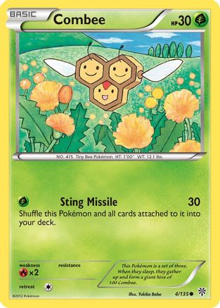 Combee  - Reverse Holofoil Plasma Storm - Common