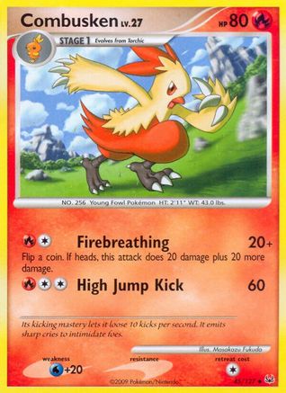 Combusken  - Reverse Holofoil Platinum - Uncommon
