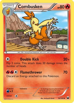 Combusken  - Reverse Holofoil Dark Explorers - Uncommon