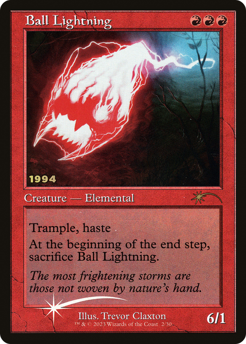 Ball Lightning (30A-P-002) - 30th Anniversary Play Promos Foil