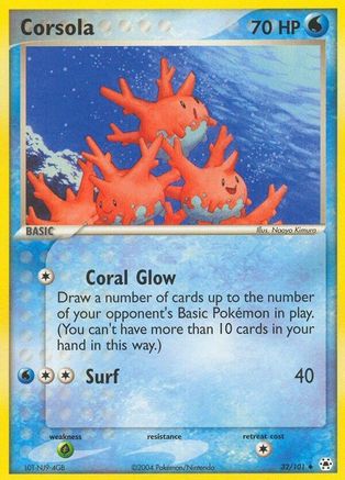 Corsola  - Reverse Holofoil Hidden Legends - Uncommon