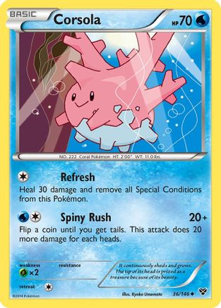 Corsola  XY Base Set - Uncommon