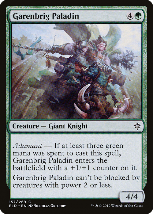 Garenbrig Paladin (ELD-157) - Throne of Eldraine Foil