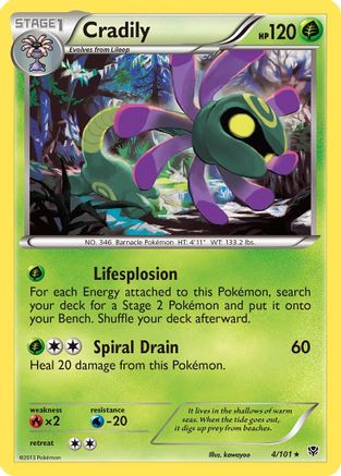Cradily  Plasma Blast - Rare
