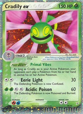 Cradily ex  - Holofoil Team Magma vs Team Aqua - Ultra Rare