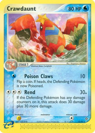 Crawdaunt - 13/97/97  Dragon - Rare
