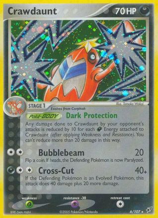 Crawdaunt  - Holofoil Deoxys - Holo Rare