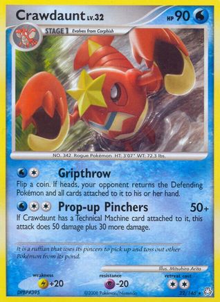 Crawdaunt  Legends Awakened - Rare