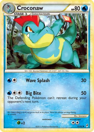Croconaw  - Reverse Holofoil Call of Legends - Uncommon