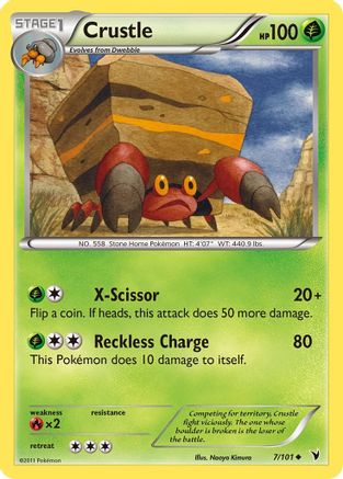 Crustle  - Reverse Holofoil Noble Victories - Uncommon