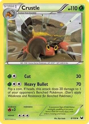 Crustle  - Reverse Holofoil Dark Explorers - Uncommon