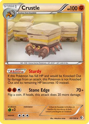 Crustle  - Reverse Holofoil Boundaries Crossed - Holo Rare