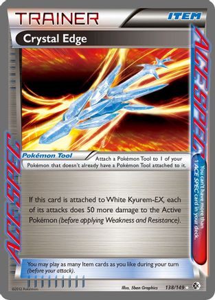 Crystal Edge  - Holofoil Boundaries Crossed - Rare Ace