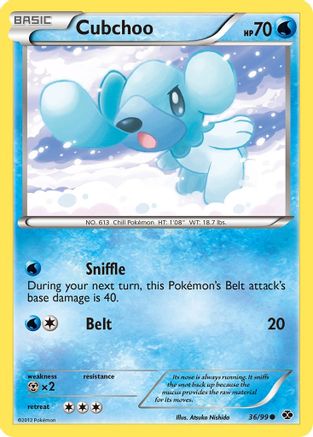 Cubchoo  - Reverse Holofoil Next Destinies - Common