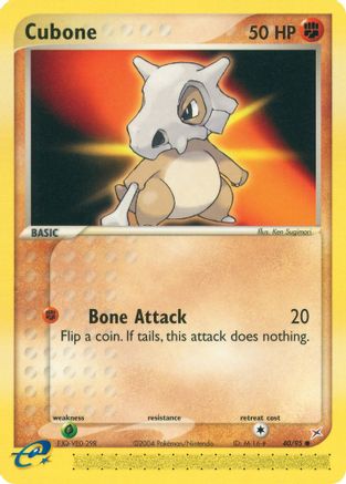 Cubone/95  - Reverse Holofoil Team Magma vs Team Aqua - Common