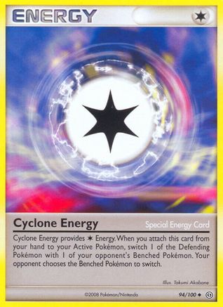 Cyclone Energy  - Reverse Holofoil Stormfront - Uncommon