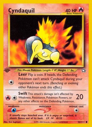 Cyndaquil (56) (56) 056  - 1st Edition Neo Genesis - Common