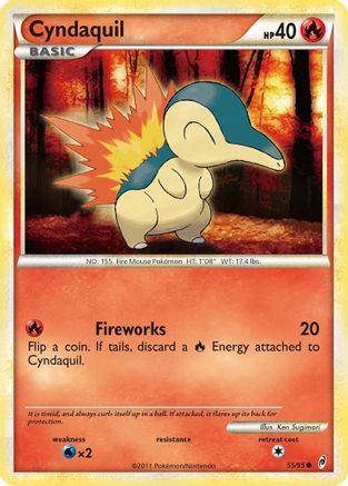 Cyndaquil 055  - Reverse Holofoil Call of Legends - Common