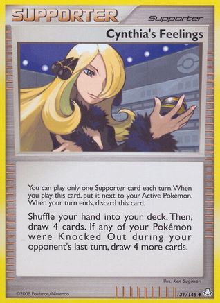 Cynthia's Feelings 131  - Reverse Holofoil Legends Awakened - Uncommon
